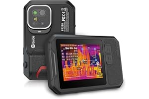 Guide Sensmart Thermal Imaging Camera, 256 x 192 IR Resolution PF210 Pocket Infrared Thermal Imager with 5MP Visual Camera, 56° × 48° Field of View, 25 Hz, Wi-Fi, 3.5" Touch Screen, IP54, -4°F~1022°F