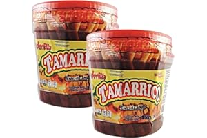 2 Pack BETAMEX Tamarrico Candy Tamarind Flavor Sticks 50 Pcs 1kg/2.2pounds – Mexican Candy – Chili and Tamarind – Spicy Flavor