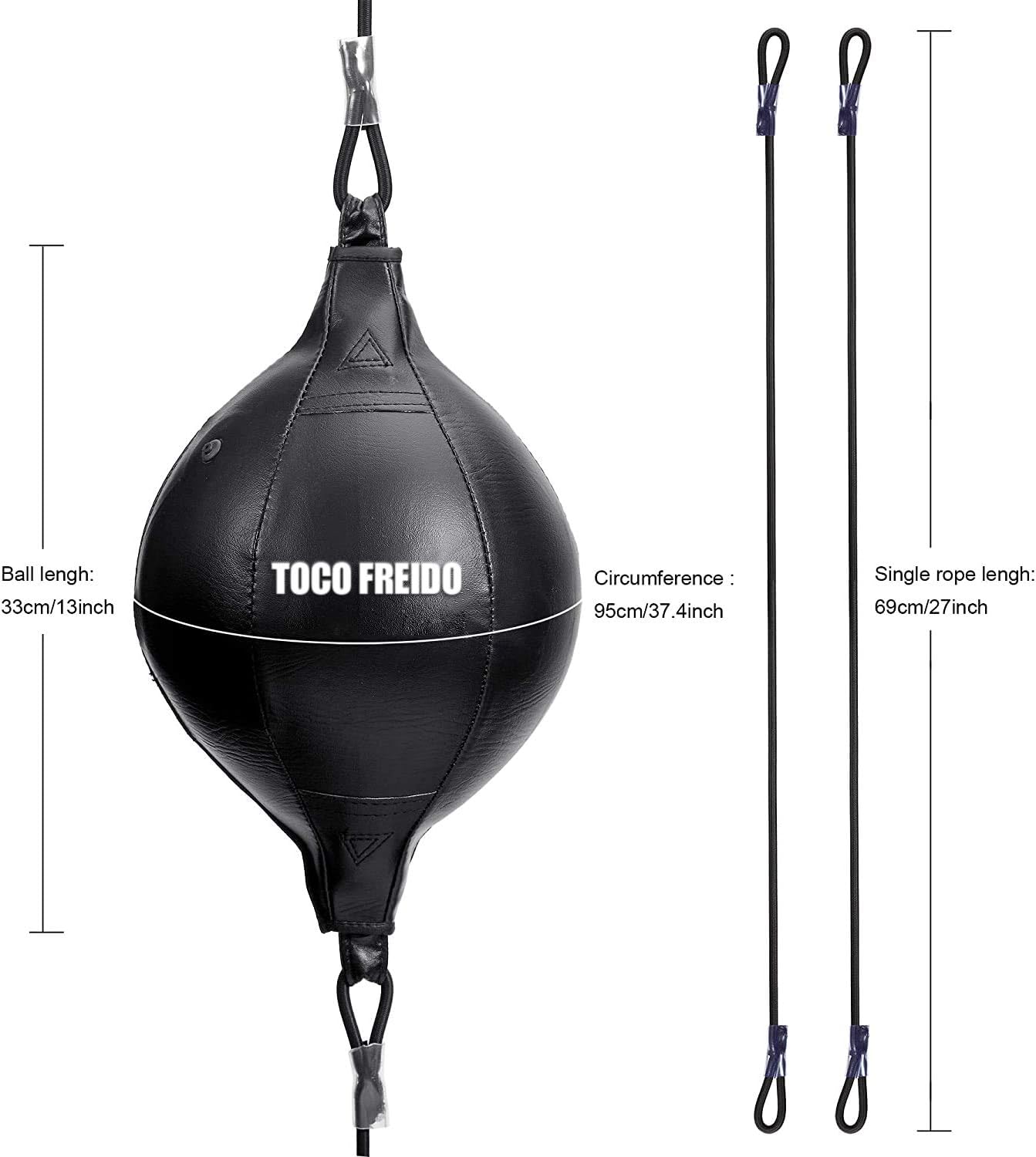 TOCO FREIDO Double End Punching Ball with 2 Boxing Reflex Ball, Pump, Headband, Perfect for Gym MMA Boxing Sports Punch Bag Adult Kids Men Women : Sports & Outdoors