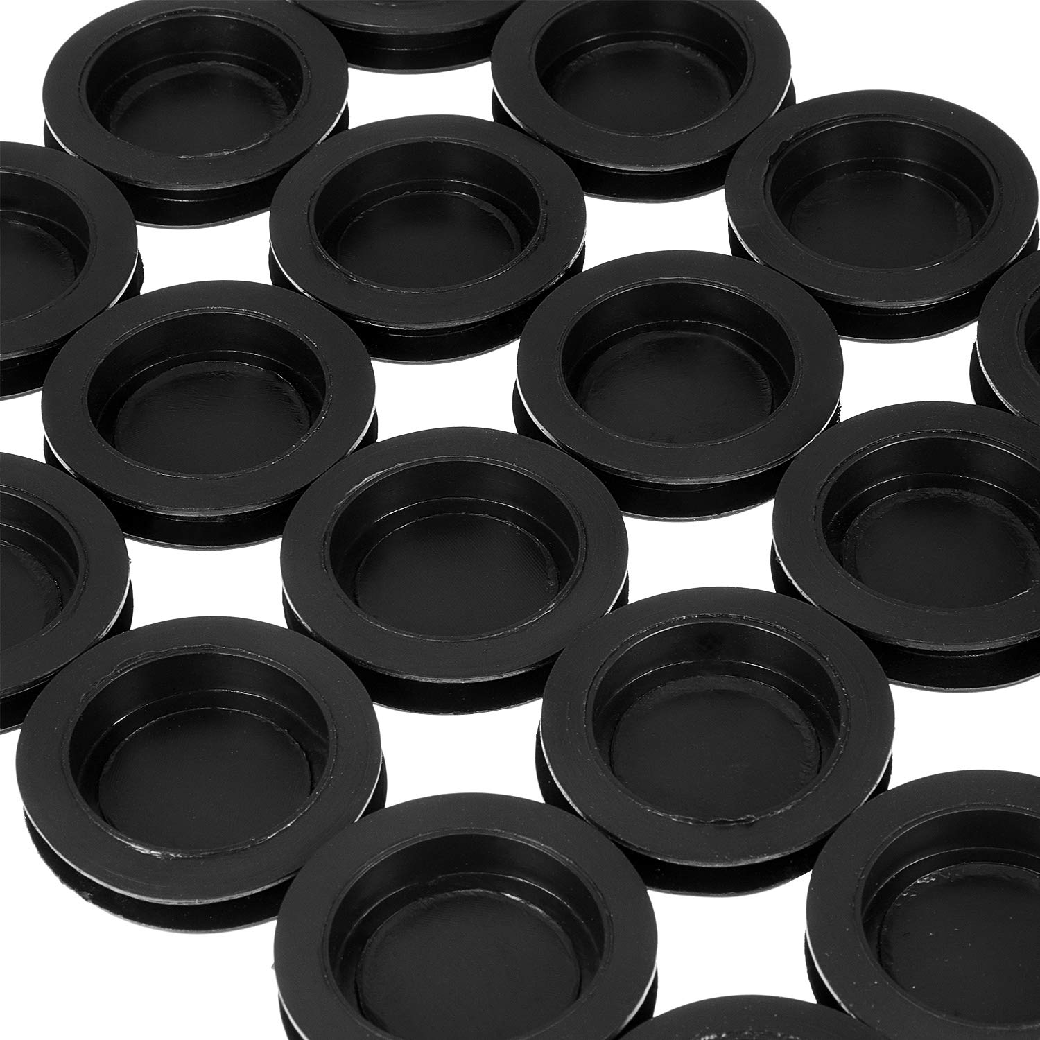 20 Pieces Piggy Bank Plug Piggy Bank Stopper Cover Black Rubber Saving Box Plug Rubber Rubber Round Plug,37 mm/ 1.45 inches in diameter