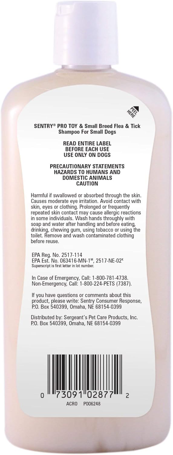 Reviews Sentry Pro Toy & Small Breed Dog Flea & Tick Shampoo