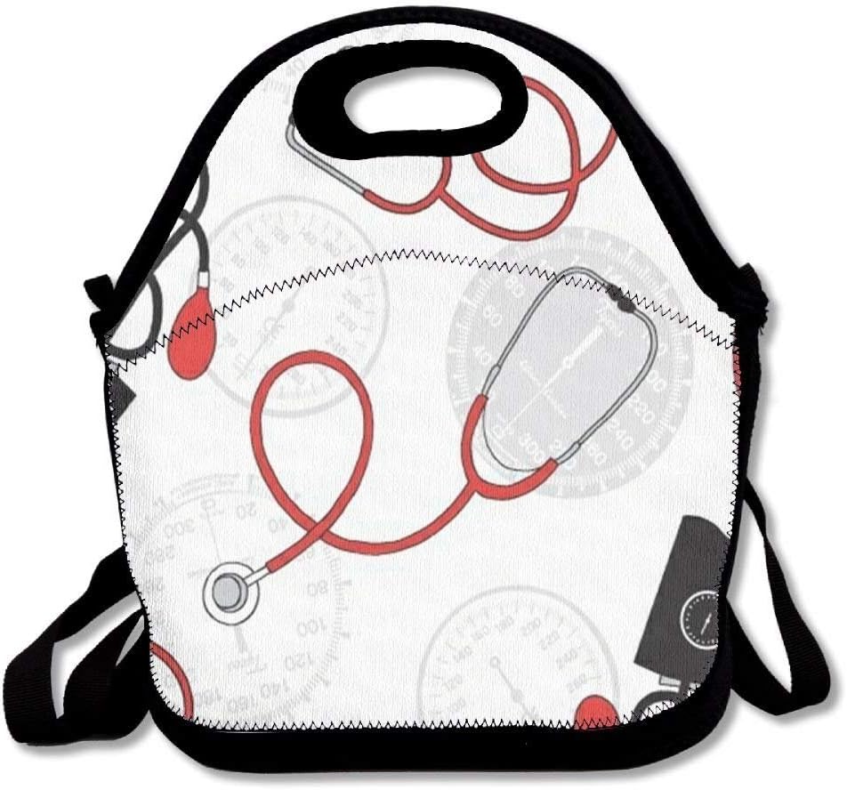 neoprene lunch bag with shoulder strap
