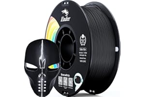 Creality PLA Filament Pro Black, 1.75mm 3D Printer Filament, Ender PLA + (Plus) Printing Filament, 1kg(2.2lbs)/Spool, Dimensional Accuracy ±0.03mm. Fit Most FDM Printer