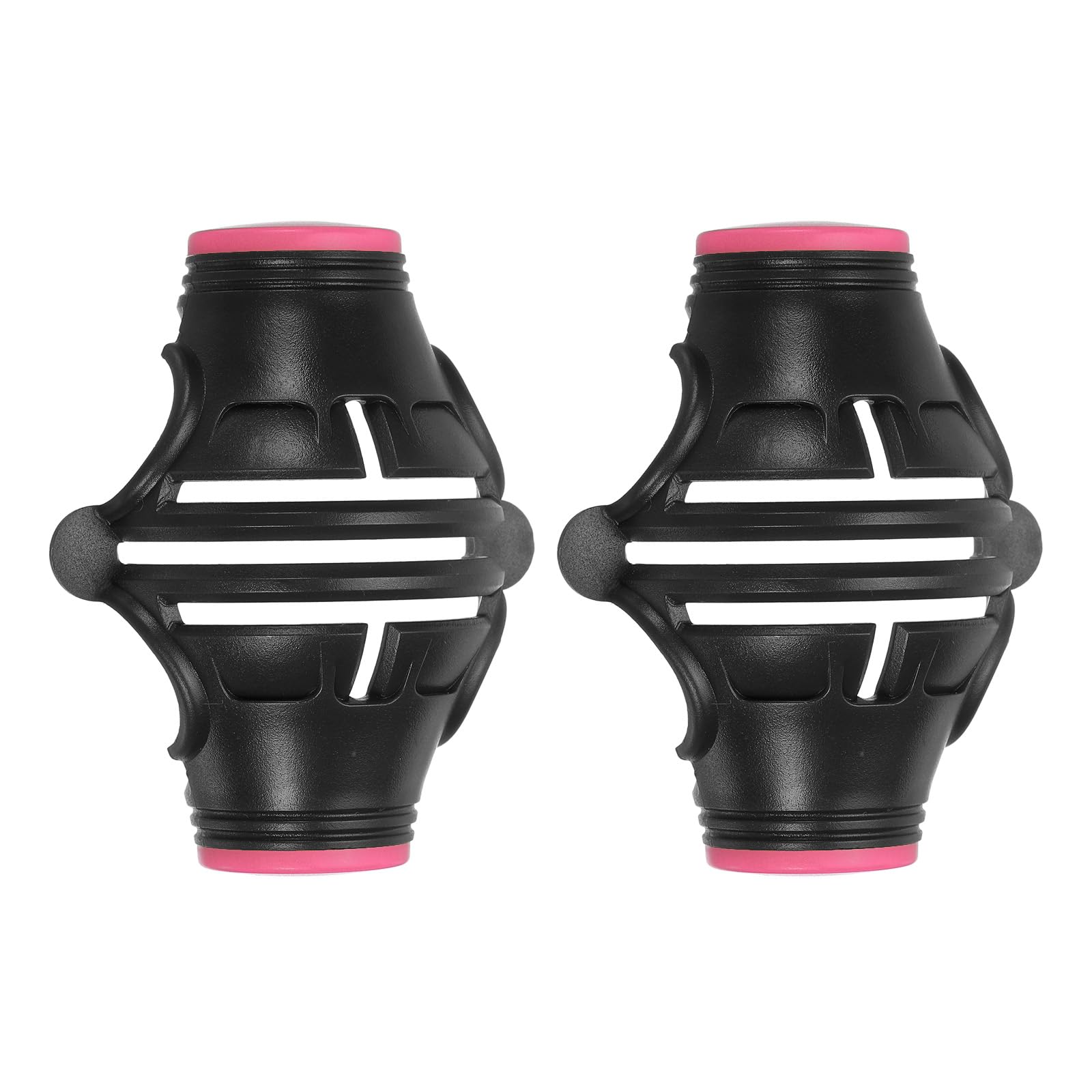 PATIKIL 2 Pcs Golf Ball Marker Stencil 360 Degree Triple Track Golf Ball Alignment Marking Tool Line Drawing Marker for Men Women, Black/Pink