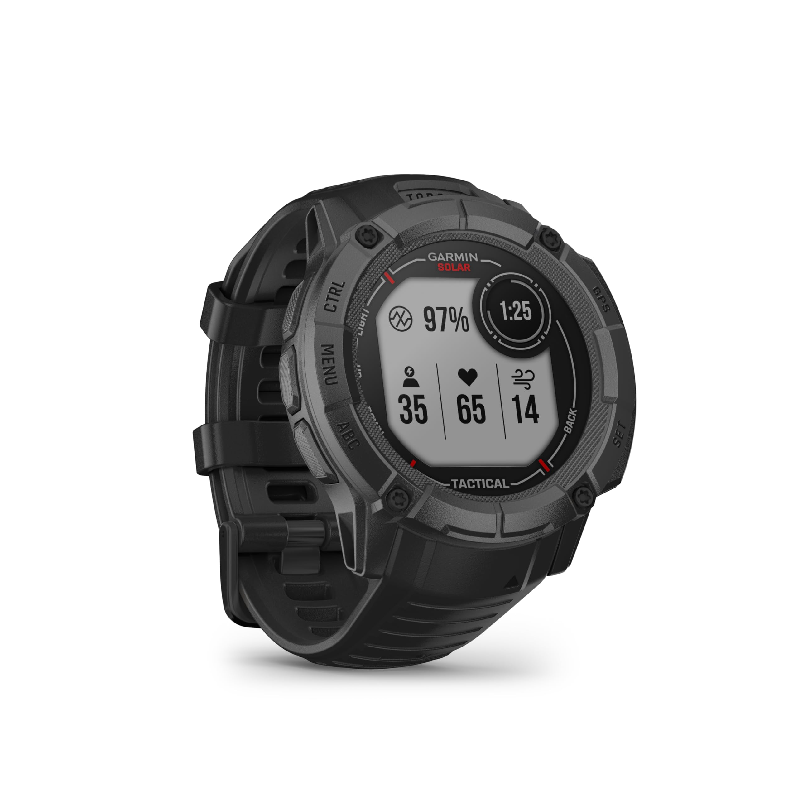 Garmin Instinct 2X Solar Tactical – GPS-Smartwatch mit unendlicher Akkulaufzeit im Smartwatch-Modus, über 40 Sport-Apps, Smart Notifications, Pay, Trainingszustand, Fitnessalter, Schlafanalyse UVM
