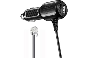 EMIRREHGO Radar Detector Vehicle Power Cable Cord for Escort Valentine One V1 Beltronics Uniden Escort Passport 9500ix 9500i 8500x50 Solo S2 S3 Radar Detectors Replacement Power Adapter