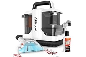 AILLTOPD Portable Carpet & Upholstery Spot Cleaner Machine, Powerful Suction&Deep Cleaning Carpet Cleaner Machine for Area Rugs, Couch, Car, Pets