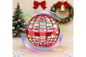 GENERIC Flying Orb Ball Toys, 2025 Upgraded Toy, Hover Ball Boomerang Fly Fidget Spinner Hand Controlled Mini Drone Cosmic Globe Spinning Cool Toys for 6 7 8 9 10+ Year Old Boys Girls Teens (Red)