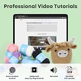 CROCHET BOX Complete Crochet Kit for Beginners Highland Cow Kit with Tutorial view 4