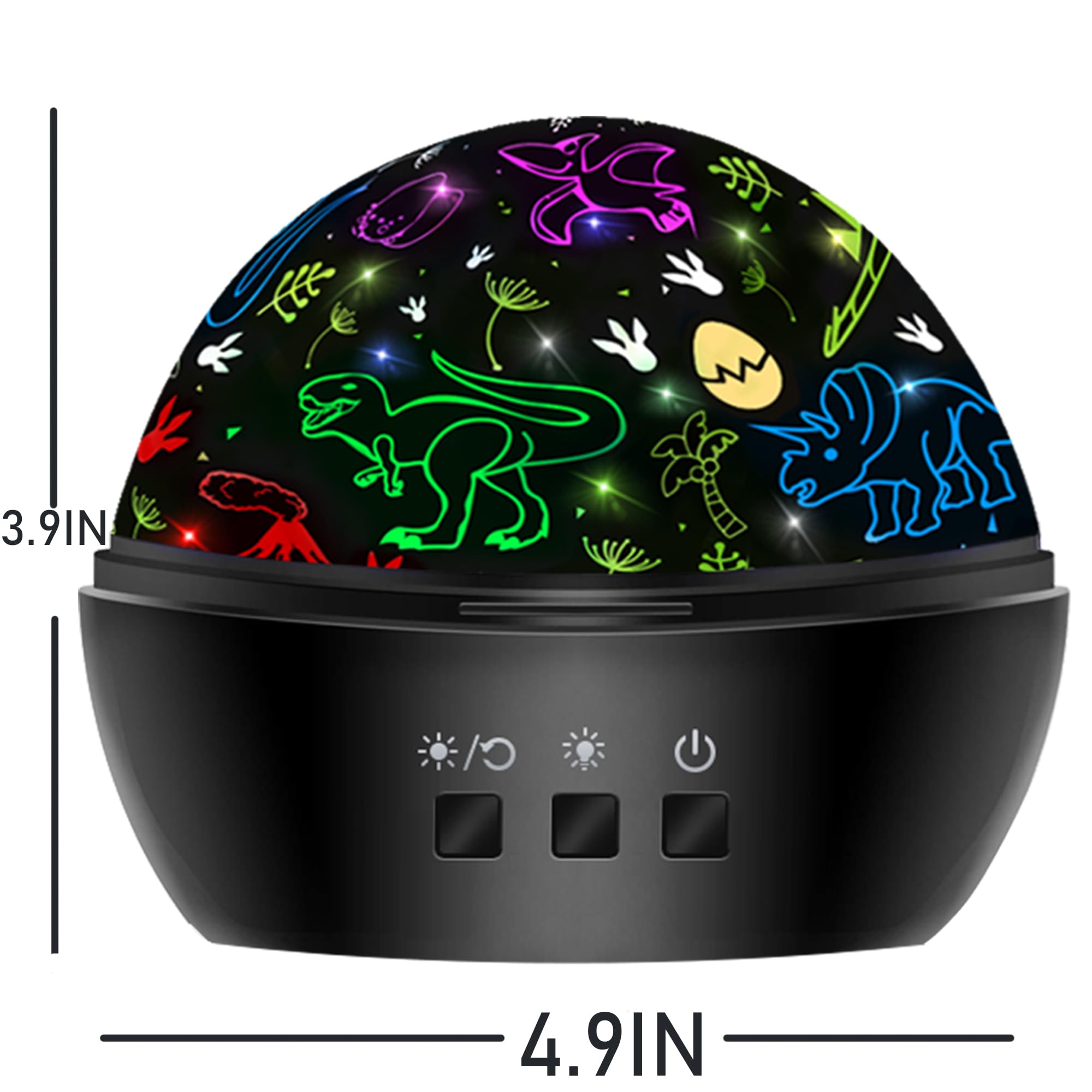 Dinosaur Night Light for 3-8 Year Old Boys,Dino 2 in 1 Projection for 2-10 Year Kids,Boys Girls Gifts,Suitable for Chirstmas Xmax Easter Birthday