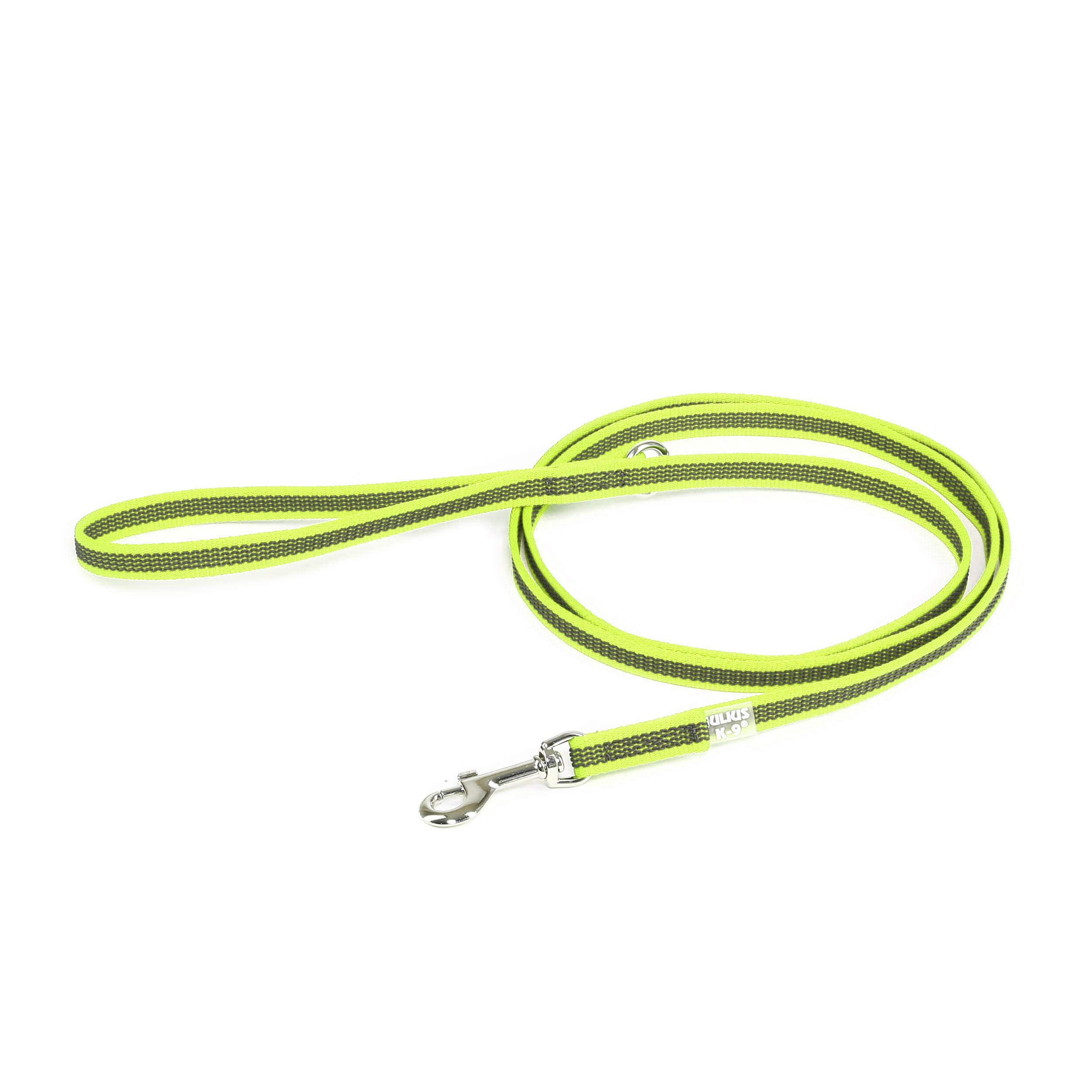 Color & Gray Super-Grip Leash with Handle, 14 mm x 1,8 m, Neon-Gray