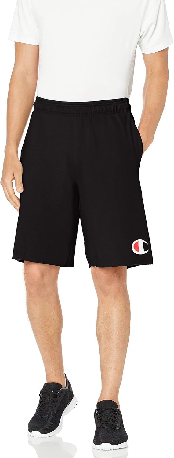 Champion Men's Graphic Powerblend Fleece Short: Clothing