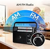 Retekess TR633 Battery Radio Portable AM FM with External Antenna view 4