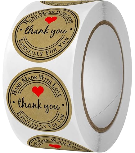 thumbnail image 2 of  : 1000PCS Homemade With Love Stickers,1 Inch Small Round... 2 of 10