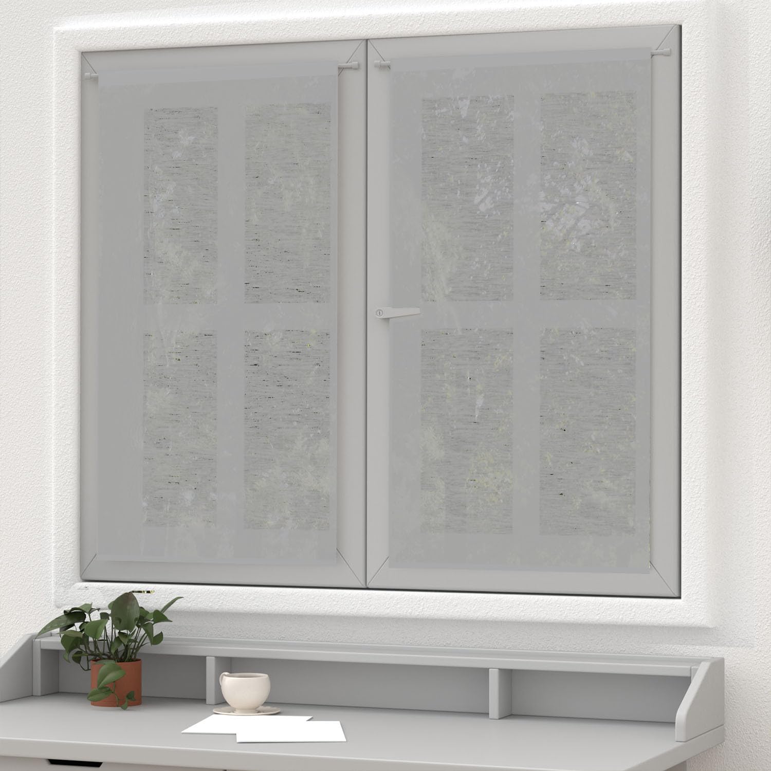 Soleil d'ocre Bise-Bise Curtains Grey 60 x 120 cm