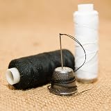 AUERVO 6 Pack Black & White Sewing Thread 250 Yards Polyester view 7