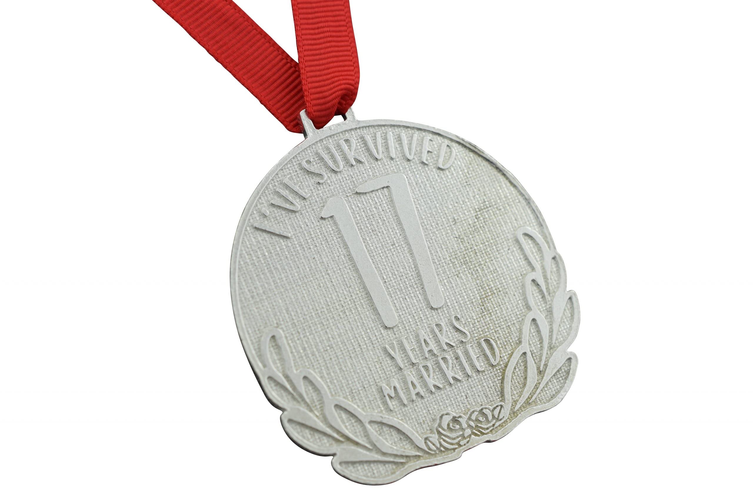Pirantin 17th Anniversary Medal – I’ve Survived 17 Year Married Medal
