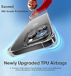 SUCGLES for iPhone 15 Pro Case, Shockproof Military