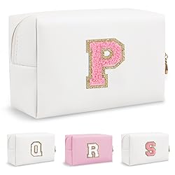 Personalized Initial Preppy Makeup Bag