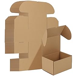 HORLIMER 40 Pack 7x5x4 Shipping Boxes, Brown