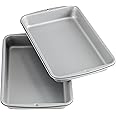 Wilton Recipe Right Non-Stick Biscuit and Brownie Pan, 11 in. x 7 in. (2-Pack)