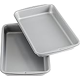 Wilton Recipe Right Non-Stick Biscuit and Brownie Pan, 11 in. x 7 in. (2-Pack)