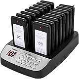 VEVOR F100 Restaurant Pager System 16 Pagers, Max