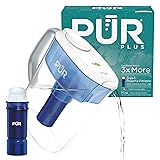 PUR Plus 11-Cup Water Pitcher, 1 Lead-Reducing