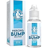 Dr. Piercing Aftercare Keloid Bump Solution Drops 15mL - Gentle Saline Formula with Provitamin B5 for Bump Care - Nose Ear Belly Lip Aftercare Cleaner