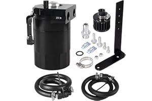 YESHMA Oil Catch Can with Breather Filter Compatible with Ford F150 5.0L 2.7EB 3.5EB 2011-2024, Expedition 3.5L EcoBoost 2018-2021 - 350ml Baffled Oil Separator Tank