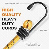 Kiprim Heavy Duty Bungee Cords with Hooks 10 Pack Mixed Sizes for Cargo Tie Down view 3
