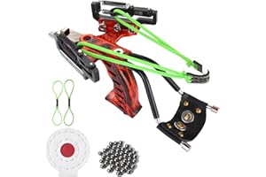 faniewy Professional Slingshot, Wrist RocketSlingshot with Infrared Light Aiming System Sight for Hunting with Heavy Duty Launching Bands, Outdoor High Velocity Catapult Kit for Adult Kids