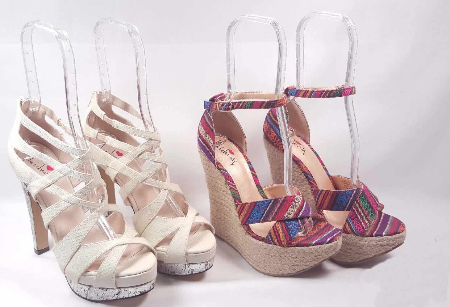 clear plastic shoe forms