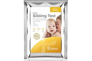 Genetrace DNA Sibling Test - at-Home Collection Kit for Full & Half Siblings - Lab Fees & Shipping Included - Results in 1-2 Days