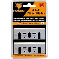 FOXBC 3-1/4 Inch 82mm TCT Carbide Planer Blades Replacement for Makita 1900B, KP0810, KP0800K, DeWalt D26676, DW6655, DW680, 