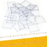 Domoni 30PCS Clear Bricks Parts, 1x6x5 Classic Window Plates | Unique Transparent Design , Bulk Flat Plates Building Blocks Set ,Great for Activity Tables, Creativity &amp; School Projects