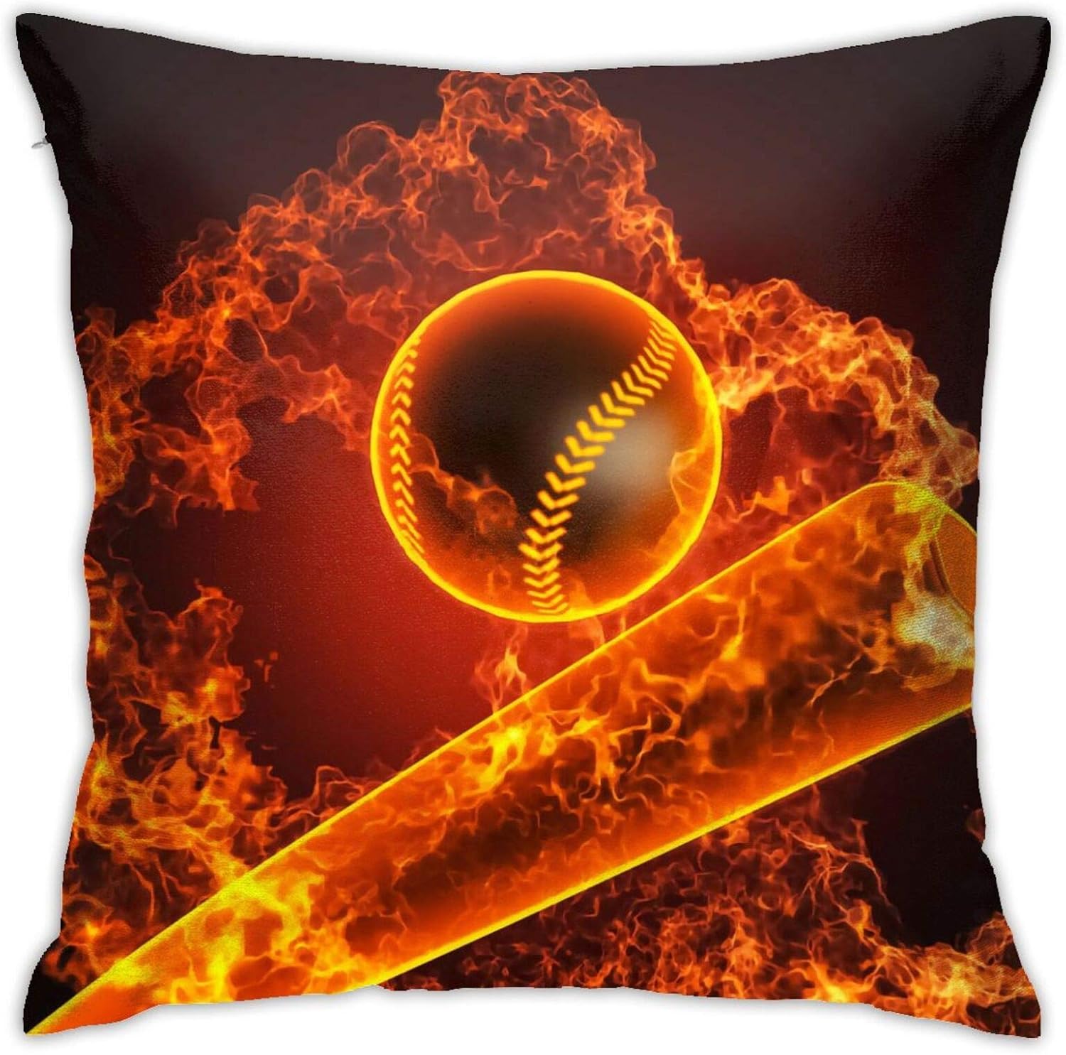 LASWEGA Luxury Throw Pillow Covers ?????-????????-24043801 Pillowcase Cushion Cover Decorative Home Decor for Couch Sofa Bedroom Living Room,18 X 18 inch