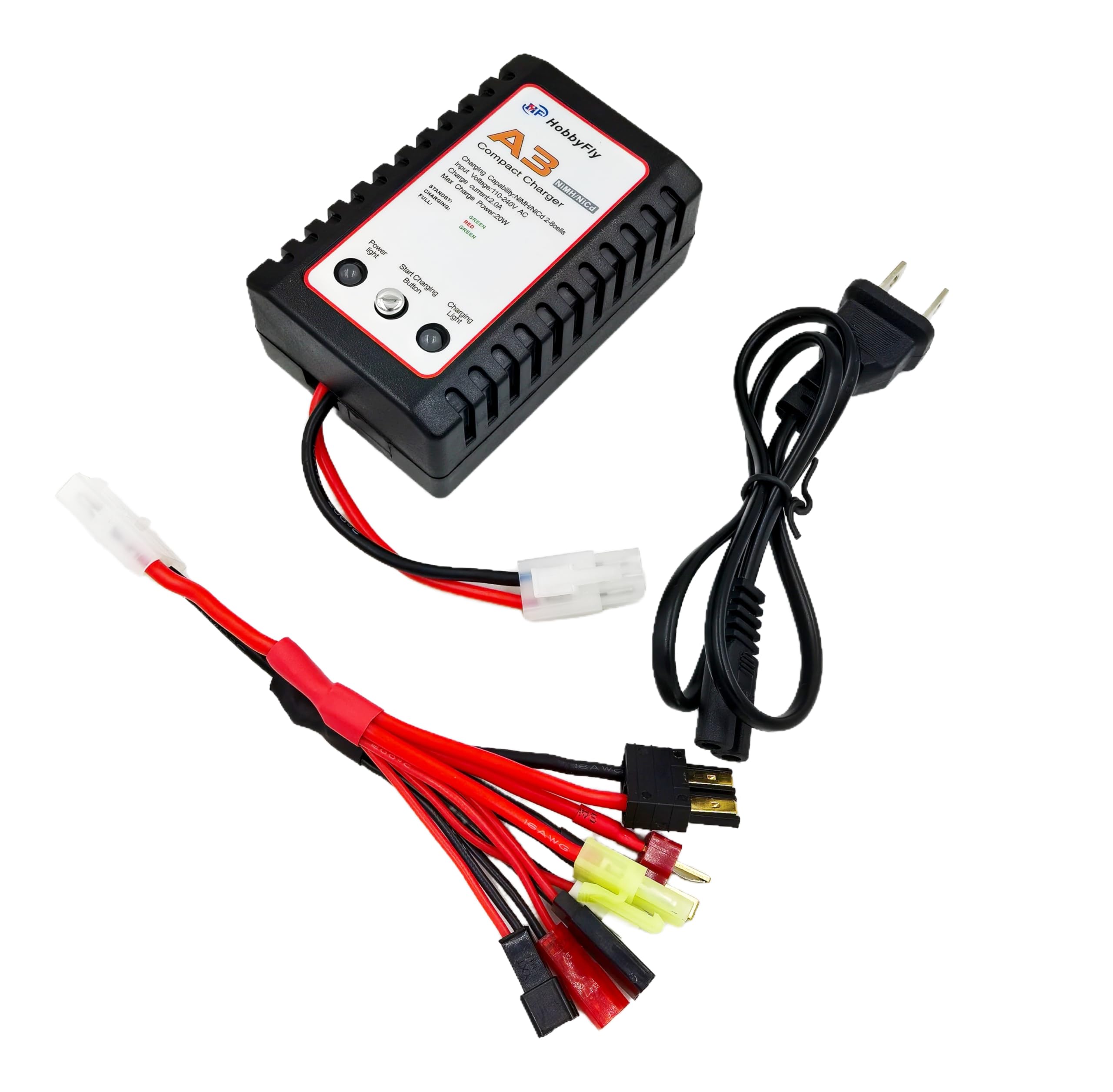 Photo 1 of NiMH/NiCd Battery Charger for 2-8s Nimh/Nicd Battery Packs with Standard/Mini Tamiya Connector RC Charger for RC Hobbies Charging Current 2.4-9.6V