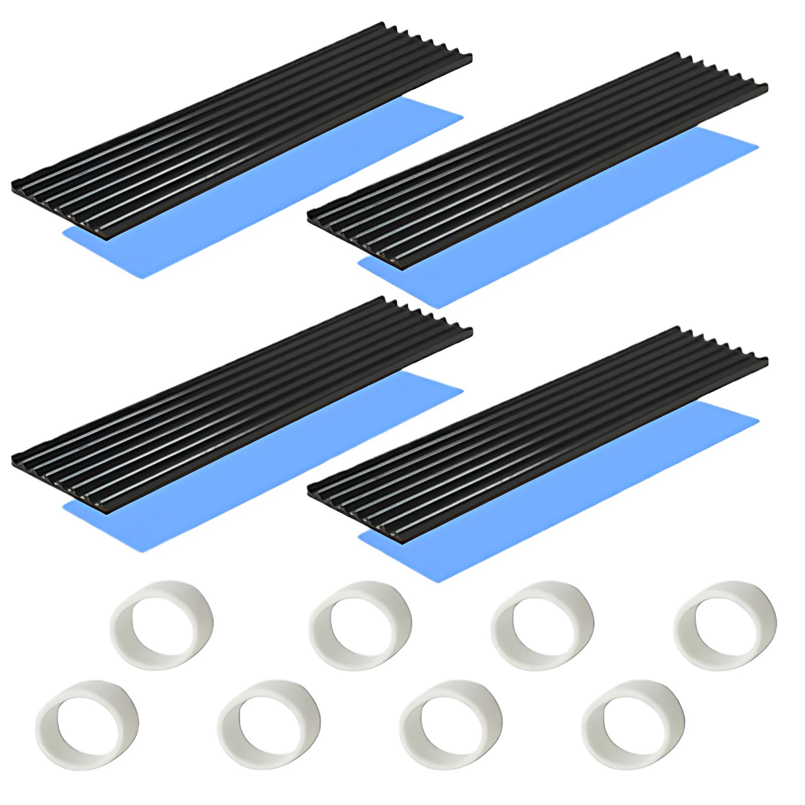 M.2 SSD heat sink with thermal conductive adhesive sheet to prevent thermal runaway Heat sink heat sink CPU IC chip circuit board suitable for LED amplifier aluminum 70mm × 22mm × 3mm