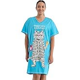 Little Blue House Women's Nightshirt, Pawsitively Exhausted, One Size