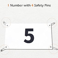 TRIWONDER Tyvek Running Bib Competitor Numbers with