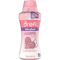 Dreft Blissfuls In-Wash Scent Booster Beads, Baby Fresh Scent, 26.5 oz