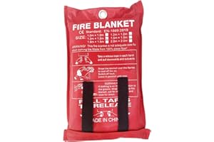 ISOP Fire Blanket Large 70 * 78 Inches – Fire Resistant Blankets – Heavy Duty Emergency Blanket – A-Grade Survival Tool – Fir