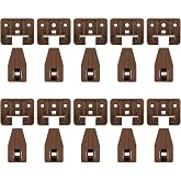 LONTAN 10 Pack Plastic Drawer Slides and Guides for Commercial Kenlin Rite-Trak I Replacement Dresser Glides Tracks for Center Mount Rails