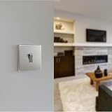 BG Electrical Single Wall Light Switch 2 Way Brushed Steel FBS12 view 7