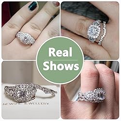 Newshe Jewellery Cubic Zirconia Engagement Wedding