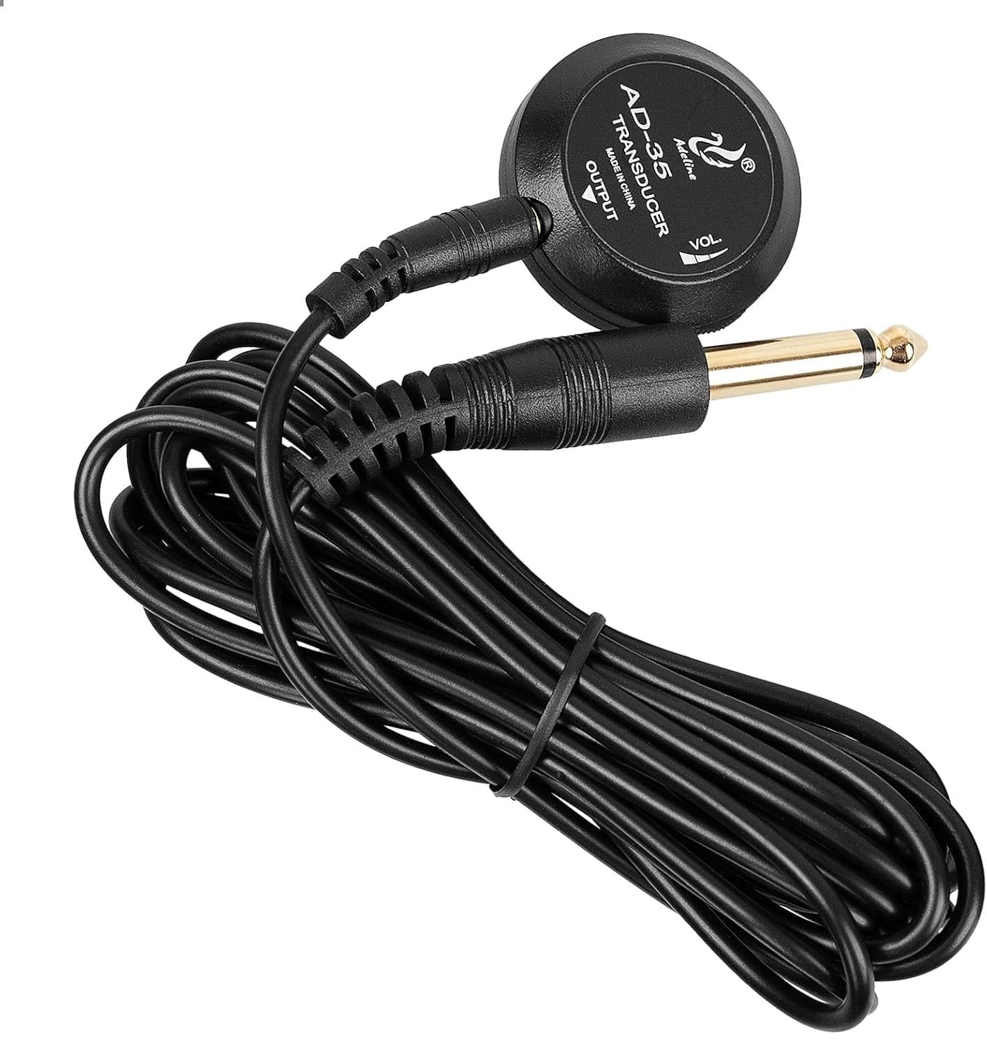 Adeline AD-35 Mini Piezo Pickup Contact Microphone Transducer with 3 Meters Cable for Acoustic Classical Folk Guitar