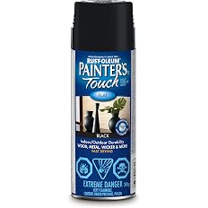 Rust-Oleum Painter's Touch Spray Paint in Flat Black, 340g - View 5