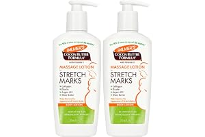 Palmer's Cocoa Butter Formula Massage Lotion with Collagen and Elastin | For Stretch Marks | Pregnancy Skin Care | With Argan Oil and Shea Butter | 8.5 oz Pack of 2