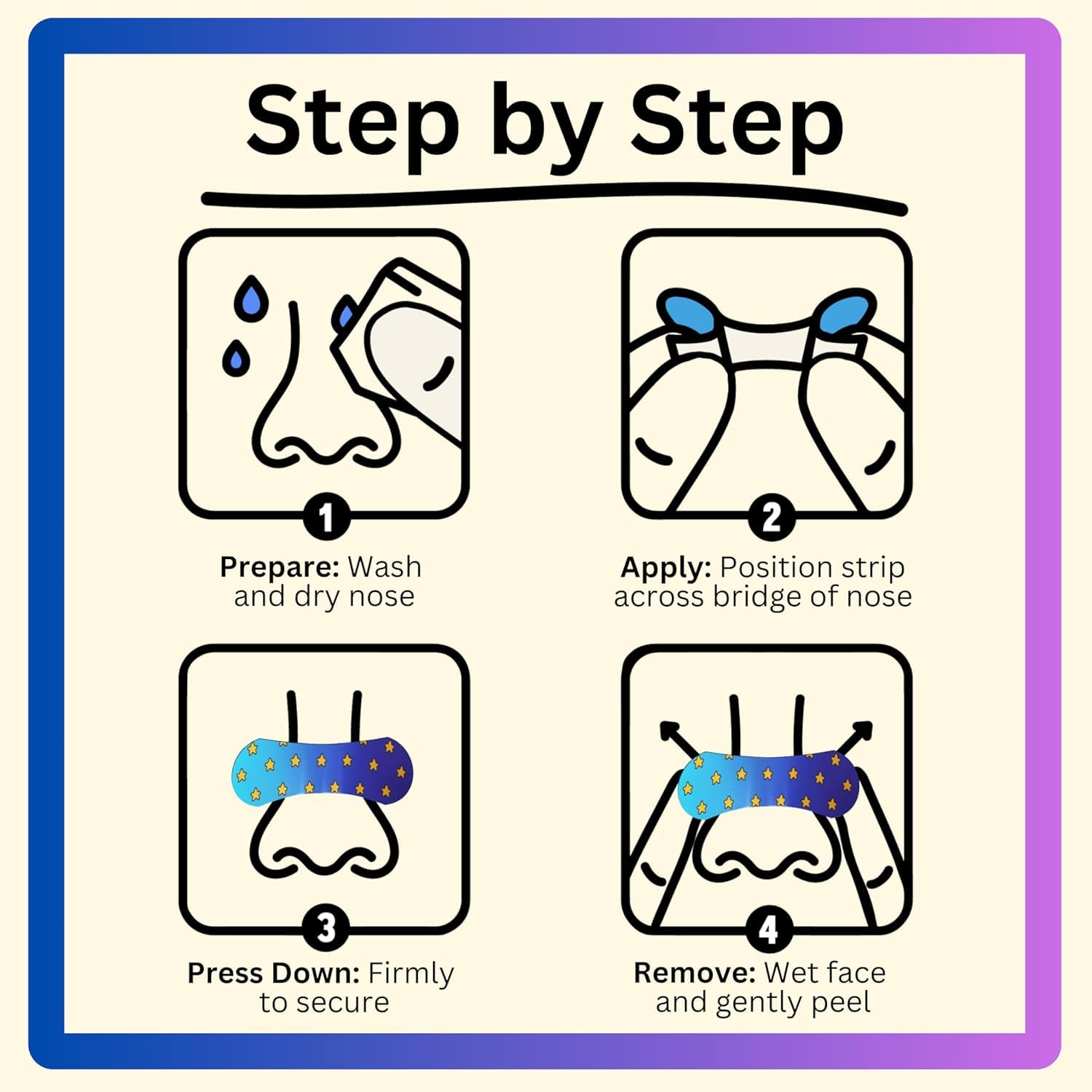 Mama's Nasal Strips for Kids, Hypoallergenic & Soft, Safe for Kids Nose Strips, Immediate Relief for Breathing and Sleeping | Easy to Use, Drug Free, and Non Toxic (48 Count (Pack of 1))